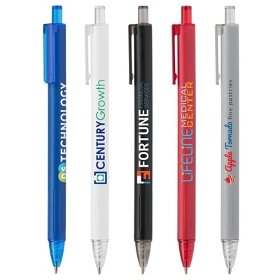 Eco-Friendly Elevate Recycled Click Action Pen | Custom Full-Color Branding