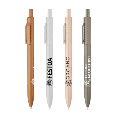 Vale Diamond Metallic Pen | Silk Screen Custom | Recycled Plastic Pen
