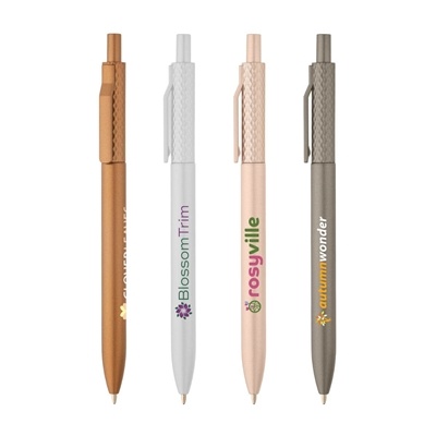 Vale Diamond Textured Pen | Full Color InkJet | Recycled Metallic Pen