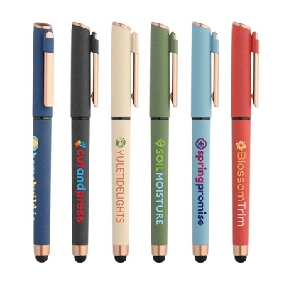 Aeris Monochrome Gel Pen | Silk Screen Custom | Recycled Promo Pen