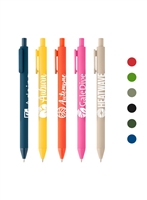 Bloom Recycled Plastic Retractable Soft Touch Pen â€“ Black Ink | Eco-Friendly Promotional Pen