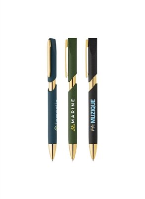Aurelia Recycled Plastic Gold Trim Pen â€“ Full Color Ink Jet | Premium Promotional Pen