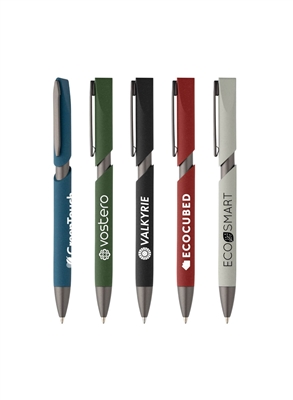 Kyra Recycled Plastic Stone Finish Pen â€“ Pad Print | Eco-Friendly Promotional Pen
