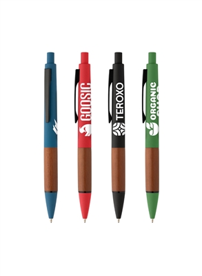 Tide Recycled Plastic Wood Grip Pen | Eco-Friendly Promotional Pen