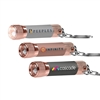 Chroma Softy Rose Gold Metallic LED Flashlight Keyring | Full Color Inkjet Custom Logo
