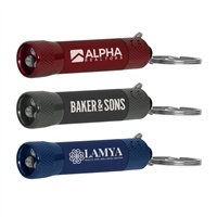 Chroma Softy Monochrome LED Flashlight Keyring | Custom Laser Engraving, Bright LED