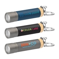 Reborn Recycled Aluminum Keychain Flashlight | Custom Promotional Full Color Inkjet