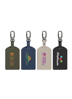 Malmo Recycled Travel Luggage Tag | Durable Carabiner with Full Color Branding