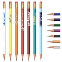 Custom Round Pencil | #2 Pencil with Pink Eraser for Education
