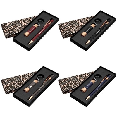 Ellipse & Chroma Rose Gold Thank You Gift Set | Laser Engraved for Client and Employee Gifts