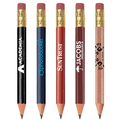 Custom Golf Round Pencil | #2 Pencil with Pink Eraser for Education