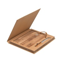 Mysa FSC Hanging Cheese Knife & Board | Laser Engraved Premium Gift Set