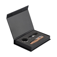 Laser Engraved Essex Wine Set | FSC Wood & Stainless Steel Gift