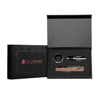 Essex Wine Gift Set | Custom Full Color Box & FSC Wood Tools