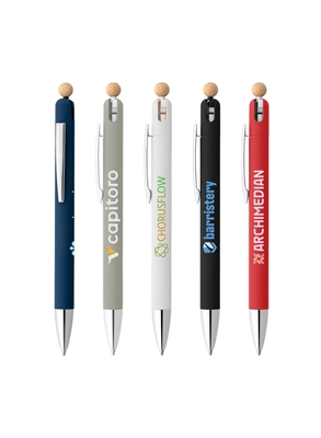 Cavo Recycled Aluminum Fidget Pen | Bamboo Fidget & Full Color