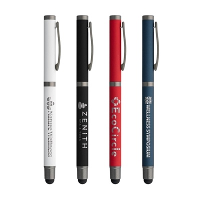 Bowie Stylus Gel Pen | Laser Engraved | Recycled Aluminum Pen