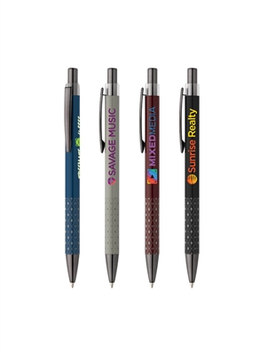 Norin Recycled Aluminum Printed Grip Pen â€“ Full Color Ink Jet | Premium Eco-Friendly Pen