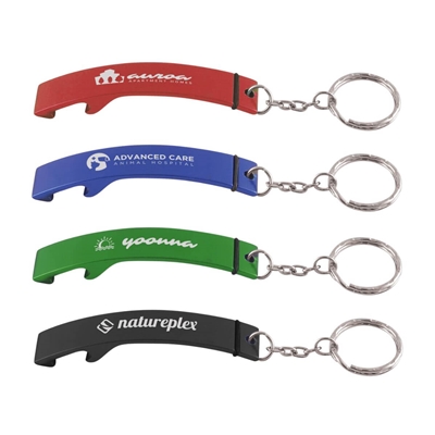 Pop-It Bottle Opener Keychain | Laser Engraved Promotional Giveaway