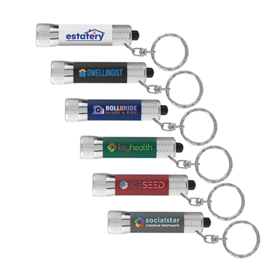 Chroma Softy LED Flashlight Keyring | Full Color Inkjet Custom Logo