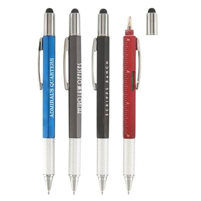 Pro Tool Pen with Stylus | Custom Multi-Tool Pen for Trade Shows & Promotions