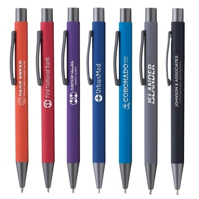 Bowie Softy Pen | Laser Engraved with Your Custom Logo for Promotions