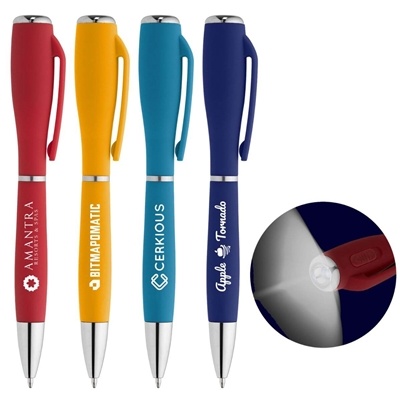 Nova Softy Brights LED Light Pen | Custom Promotional Pen with Flashlight