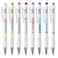 Ellipse Softy White Barrel Pen | Custom Full-Color Imprint with Ink Jet Technology