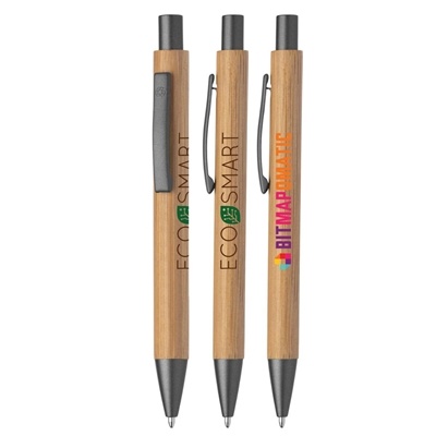 Bambowie Bamboo Pen | Eco-Friendly Custom Pen with Full-Color Logo Imprint