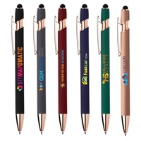 Ellipse Gel Softy Rose Gold Pen | Full-Color Custom Pen with Smooth Gel Ink