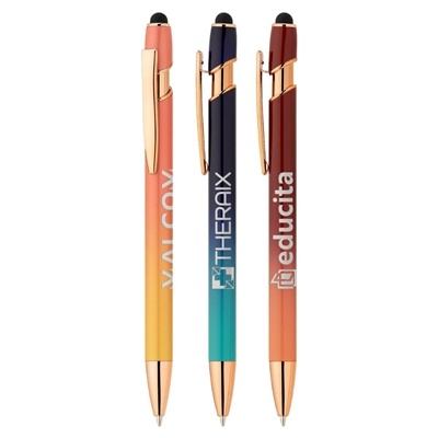 Ellipse Ombre Rose Gold Pen | Stylus & Custom Laser Engraving