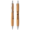 Sophisticate Bamboo with Chrome Trim Pen | Eco-Friendly Laser Engraved Promotion Pen