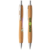 Sophisticate Bamboo with Chrome Trim Pen | Custom Sustainable Pen with Full Color Ink Jet Imprint