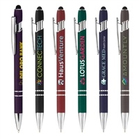 Ellipse Softy Gel Pen with Stylus | Custom Full-Color Imprint Pen with Gel Ink