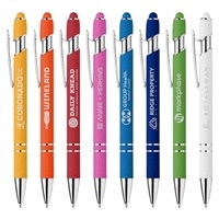 Ellipse Softy Brights Gel Pen with Stylus | Premium Laser Engraved Custom Pen