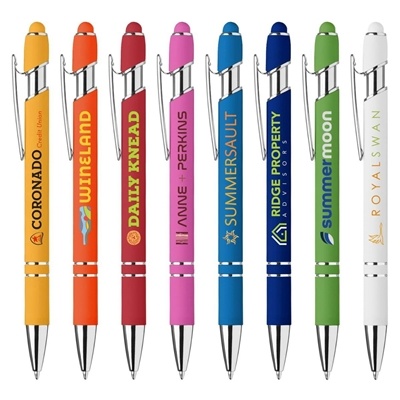 Ellipse Softy Brights Gel Pen with Stylus | Full Color Imprint Available