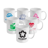 Seattle 12 oz White Ceramic Mug | Custom Branding with Silk Screen Printing