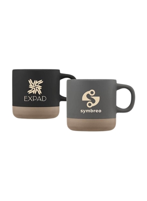 Terra Clay Base 12 oz Ceramic Mug | Laser Engraved Custom Promotional Mug