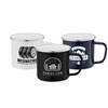 Wyoming Enamel-Coated Campfire Mug | Custom Branding with Silk Screen