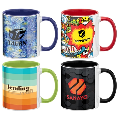 SimpliColor Ceramic Mug 11 oz | Custom Full-Color Imprint with ColorPop