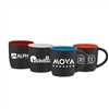 Zanzibar Matte Black Mug with ColorPop Accent | 12 oz. Custom Silk Screen Printing