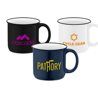 Adventure Ceramic Campfire Mug 15 oz. | Custom Printed Drinkware