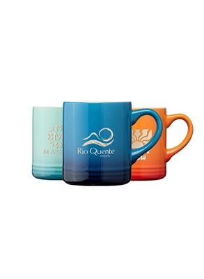 Corin Ombre Silhouette Ceramic Mug â€“ 12oz Laser Engraved
