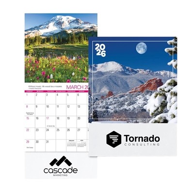 2026 Scenic Mini Calendar | Custom One Color Imprint