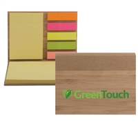 Custom Bamboo Sticky Notepad | Full-Color Inkjet Printing for Promotional Use