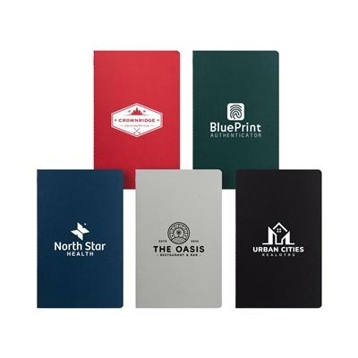 Rime FSC Paper Soft Cover Lined Notebook A5 | Silk Screen Printed Eco Notebooks