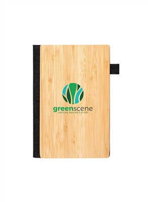 Custom Bamboo Refillable A5 Journal with Logo | Eco-Friendly Promotional Notebook