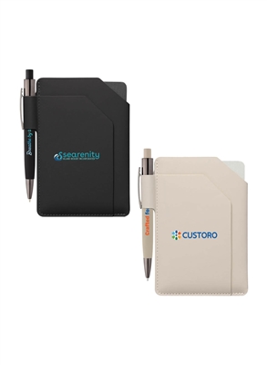 Custom PU Passport Holder Set A6 | Travel Notebook & Pen Gift Set