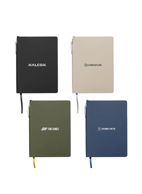 Malmo A5 Recycled Journal & Pen Set | Silk Screen Logo Notebook