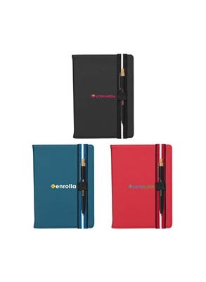 Newport Recycled Chevron Journal & Pen Set | A5 Full Color Inkjet Notebook