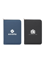 Aurelia Premium Eco Executive Portfolio | A5 Recycled Notebook with Luxury Gold Zipper Design